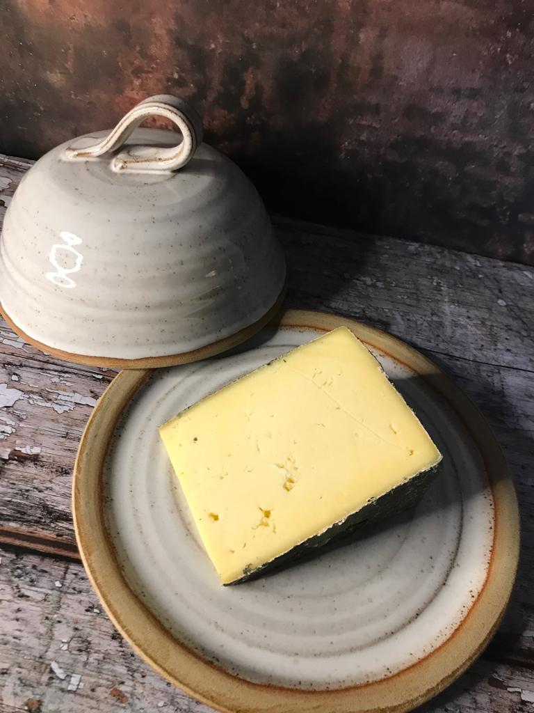 Cheese Plate & Dome from Fires Station Square Pottery